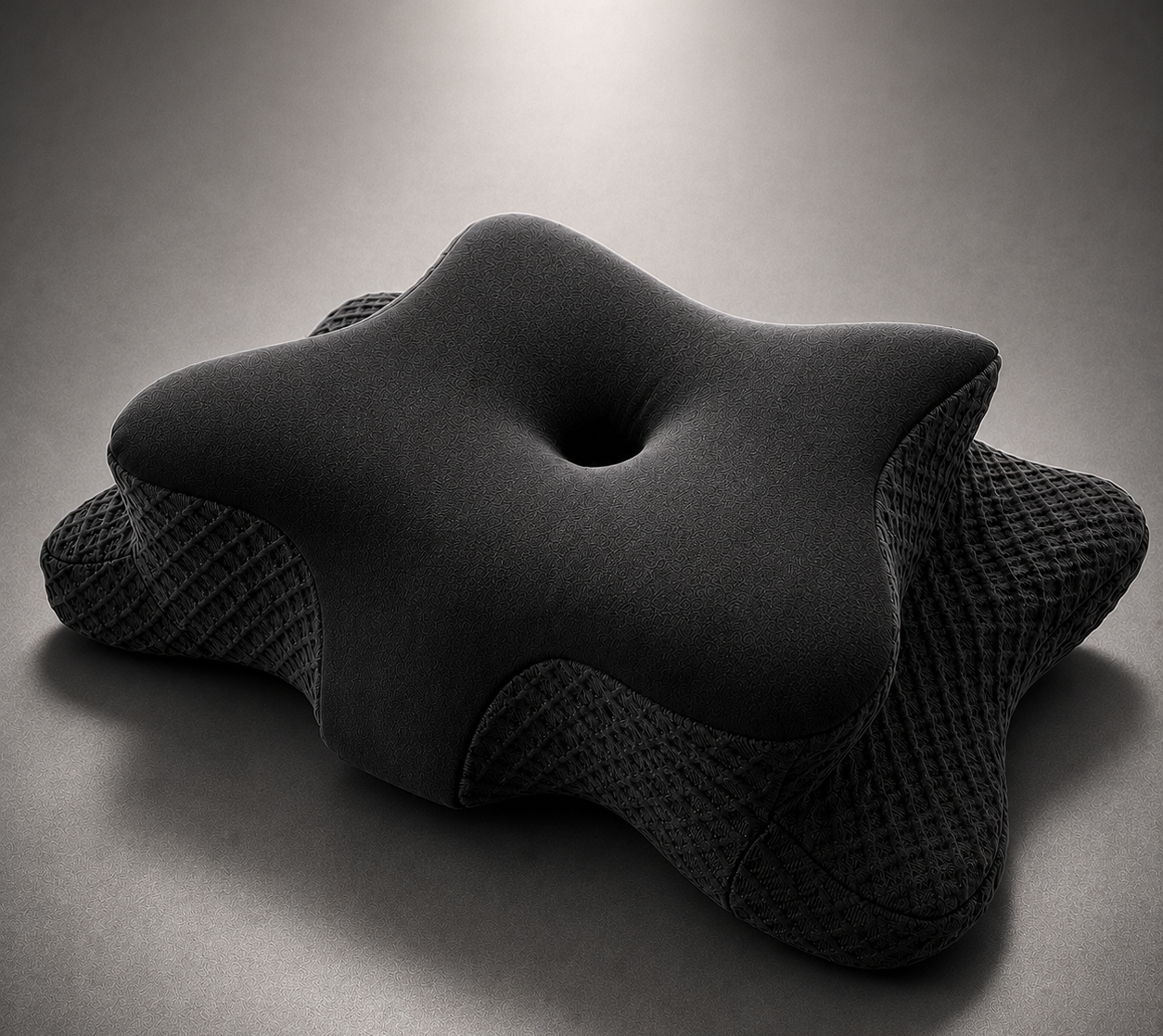OKTABIN Marbella Nackenstützkissen Ergonomisches Memory-Foam Nackenstützkissen OKTABIN Marbella in Schmetterlingsform mit höhenverstellbarer Einlage