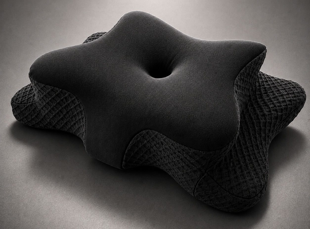 OKTABIN Marbella Nackenstützkissen Ergonomisches Memory-Foam Nackenstützkissen OKTABIN Marbella in Schmetterlingsform mit höhenverstellbarer Einlage