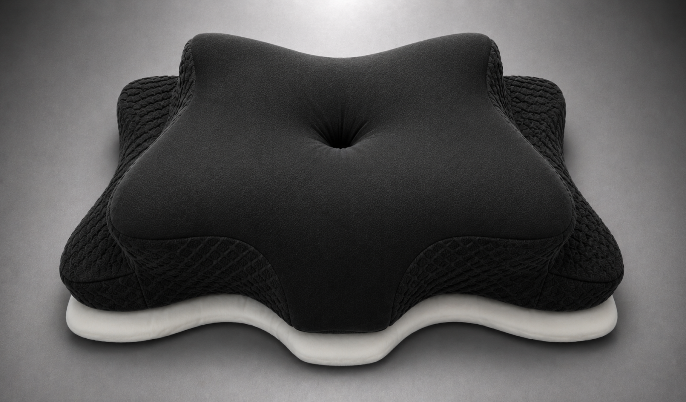 Höhenverstellbares Nackenstützkissen OKTABIN Marbella Ergonomisches Memory-Foam Nackenstützkissen OKTABIN Marbella mit herausnehmbarer Höhenanpassung